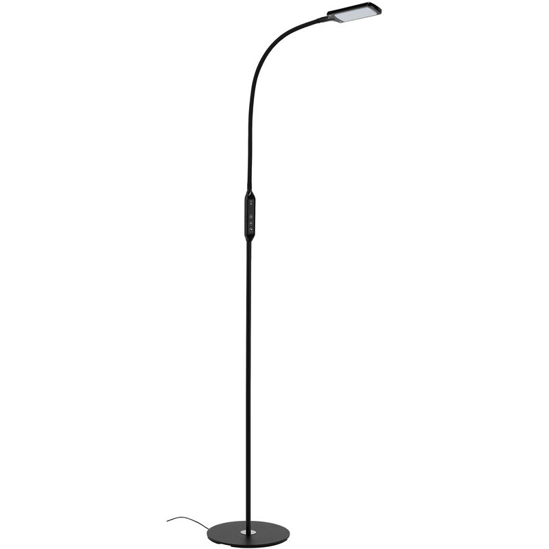 CCT LED Stehleuchte, 140 cm, 8 W, Schwarz