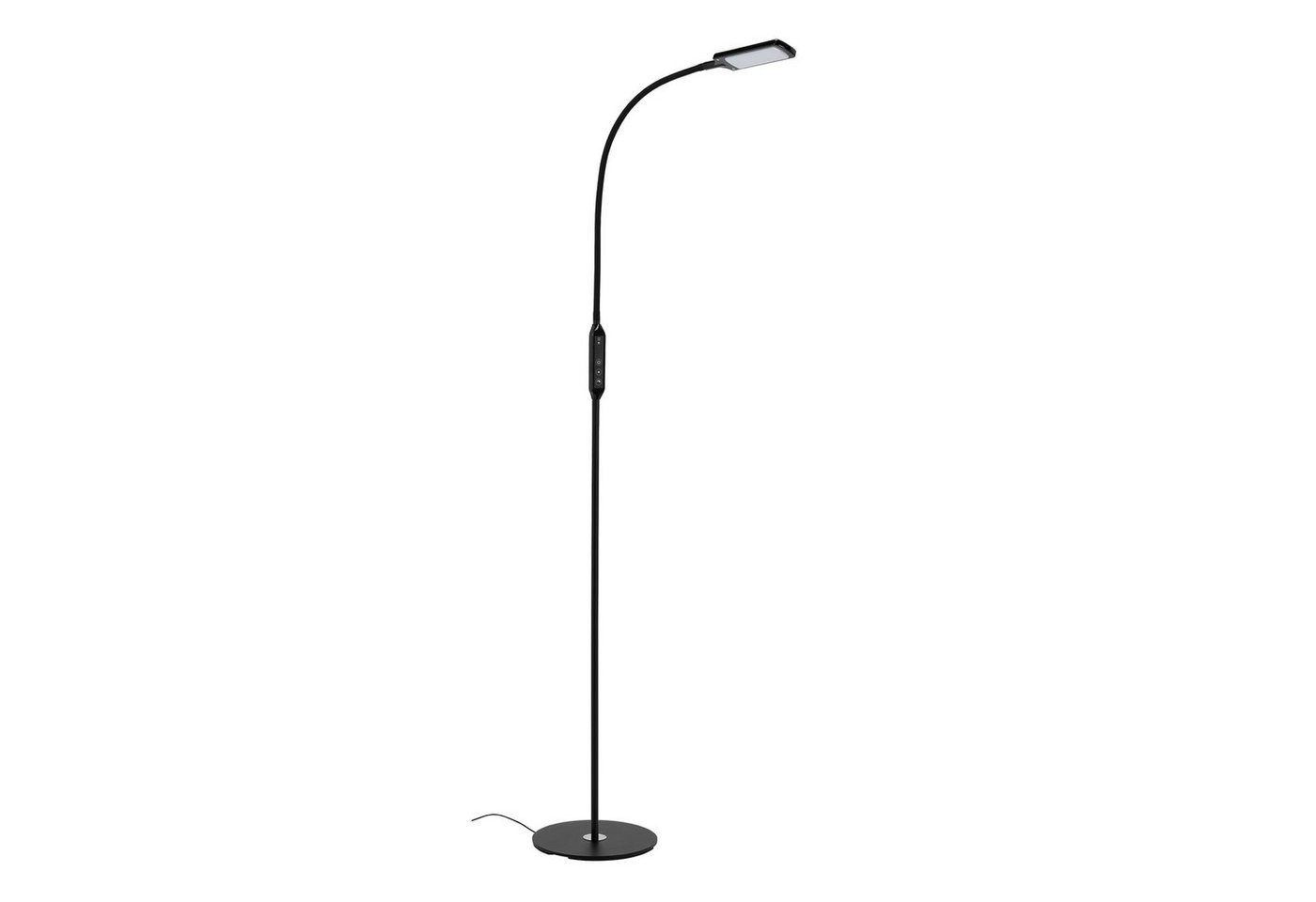 CCT LED Stehleuchte, 140 cm, 8 W, Schwarz