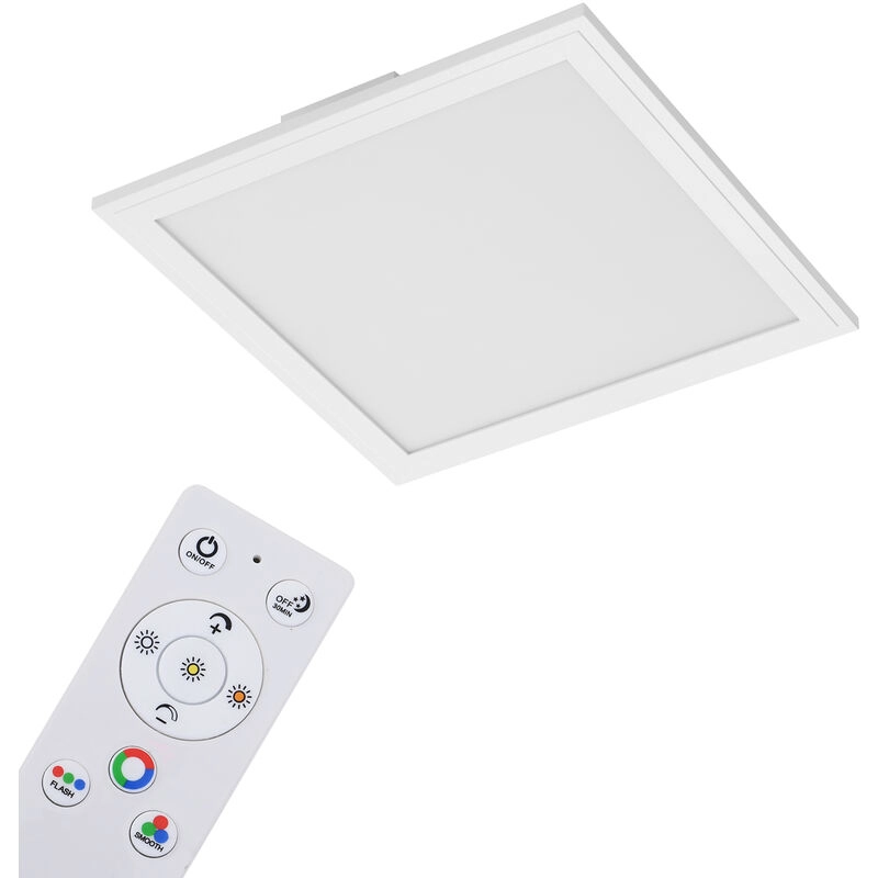 RGB Farbwechsel LED Panel, 29,5 cm, 1800 LUMEN, Weiß