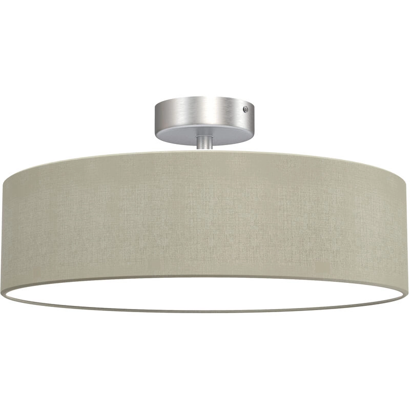 Stoff Deckenleuchte, Ø 38 cm, max. 40 W, Taupe
