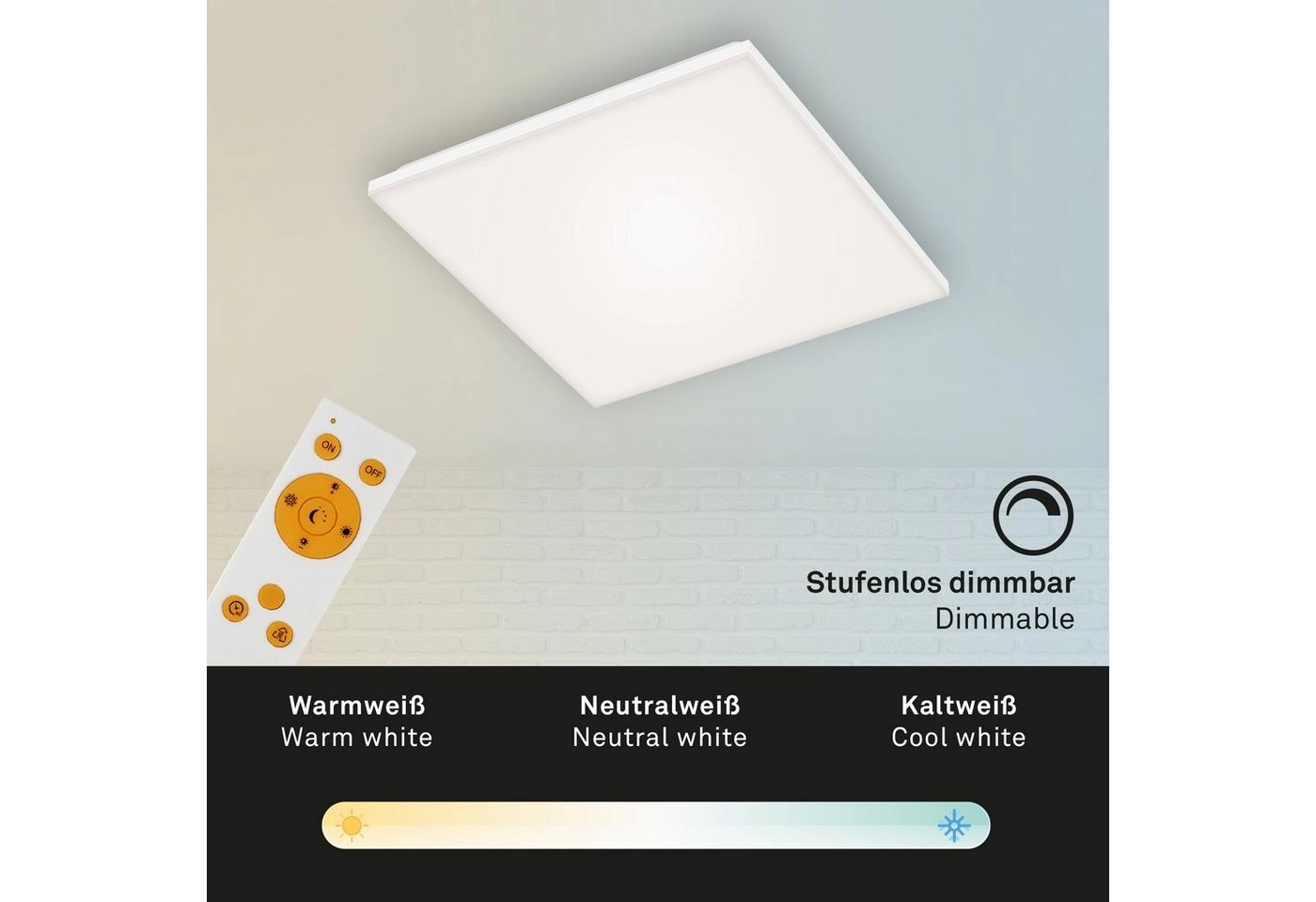 FRAMELESS LED Panel, 45 cm, 2800 LUMEN, 24 W, Weiß