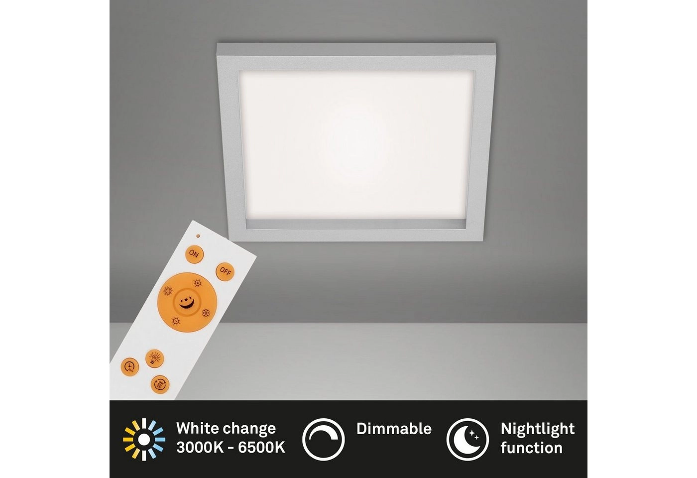 CCT LED Panel, 29,5 cm, 1800 LUMEN, 18 WATT, Chrom-Matt
