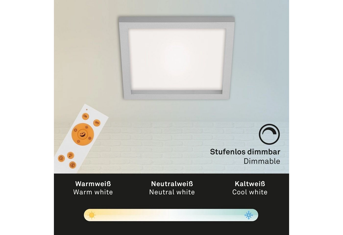 CCT LED Panel, 29,5 cm, 1800 LUMEN, 18 WATT, Chrom-Matt