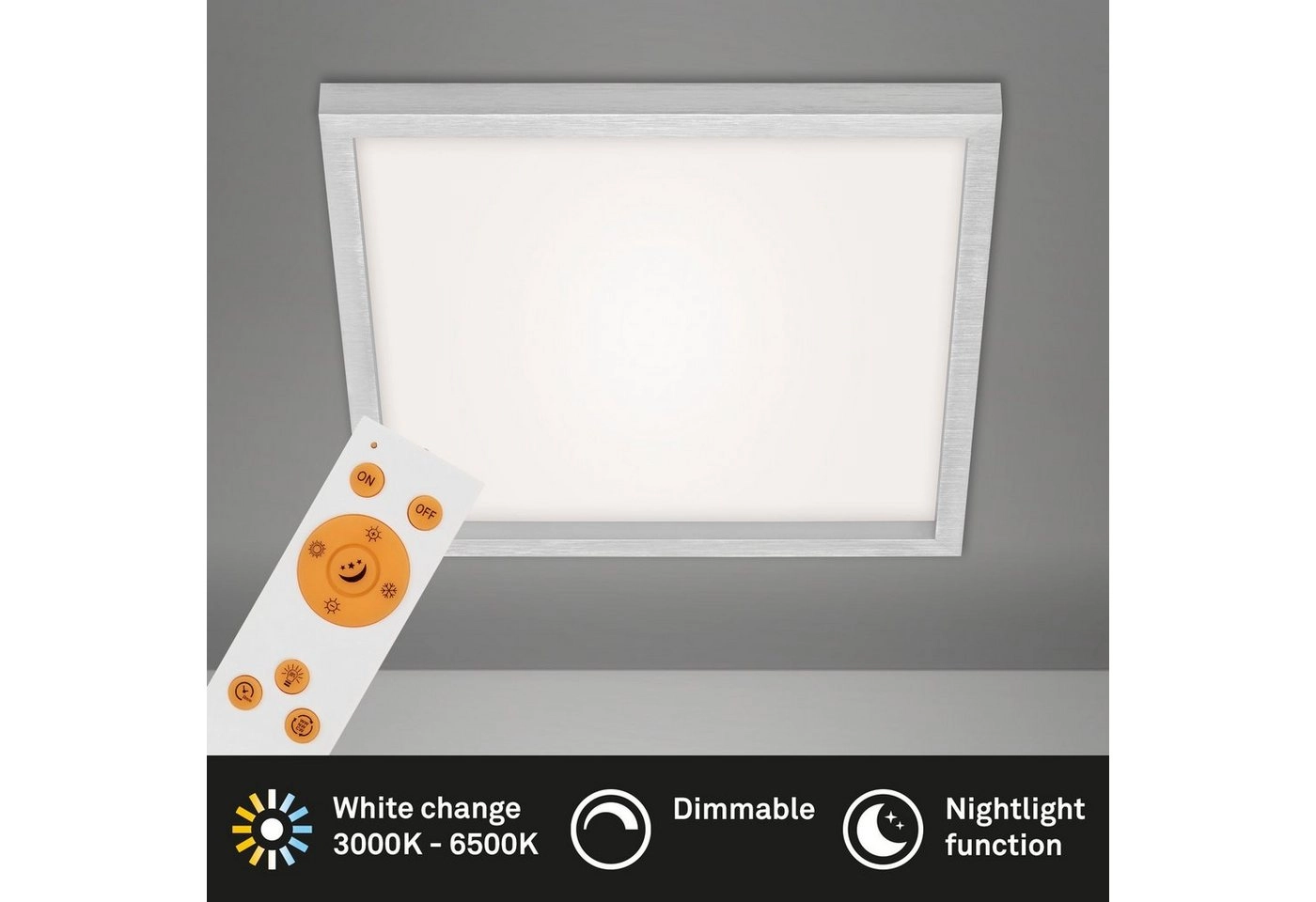 CCT LED Panel, 44,5 cm, 2400 LUMEN, 24 WATT, Chrom-Matt