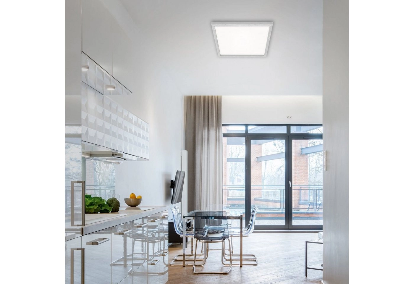 CCT LED Panel, 44,5 cm, 2400 LUMEN, 24 WATT, Chrom-Matt