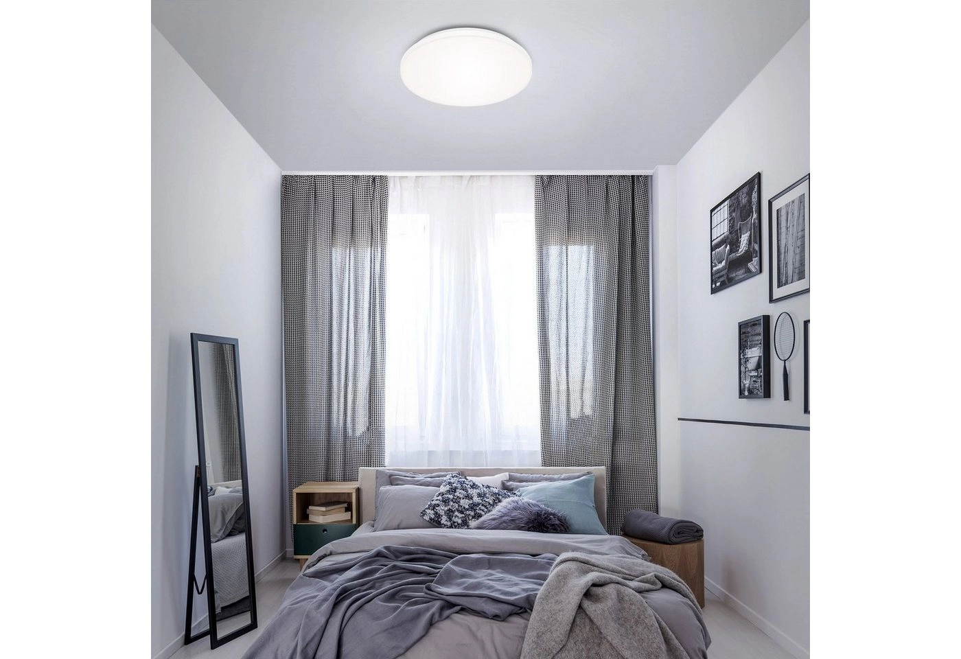 FRAMELESS LED Panel, Ø 30 cm, 1600 LUMEN, 12 WATT, Weiß