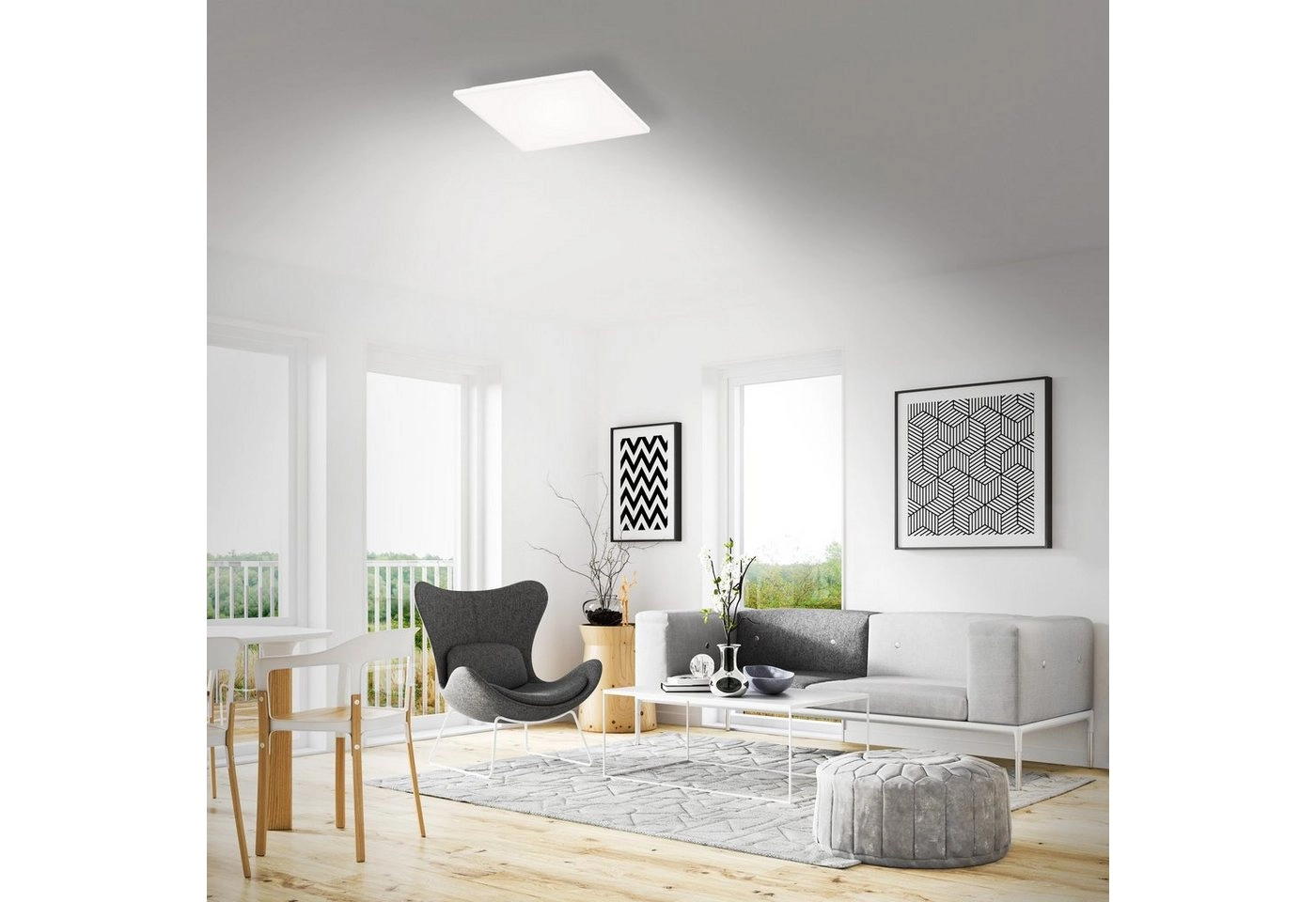 FRAMELESS LED Panel, 29,5 cm, 1600 LUMEN, 12 WATT, Weiß