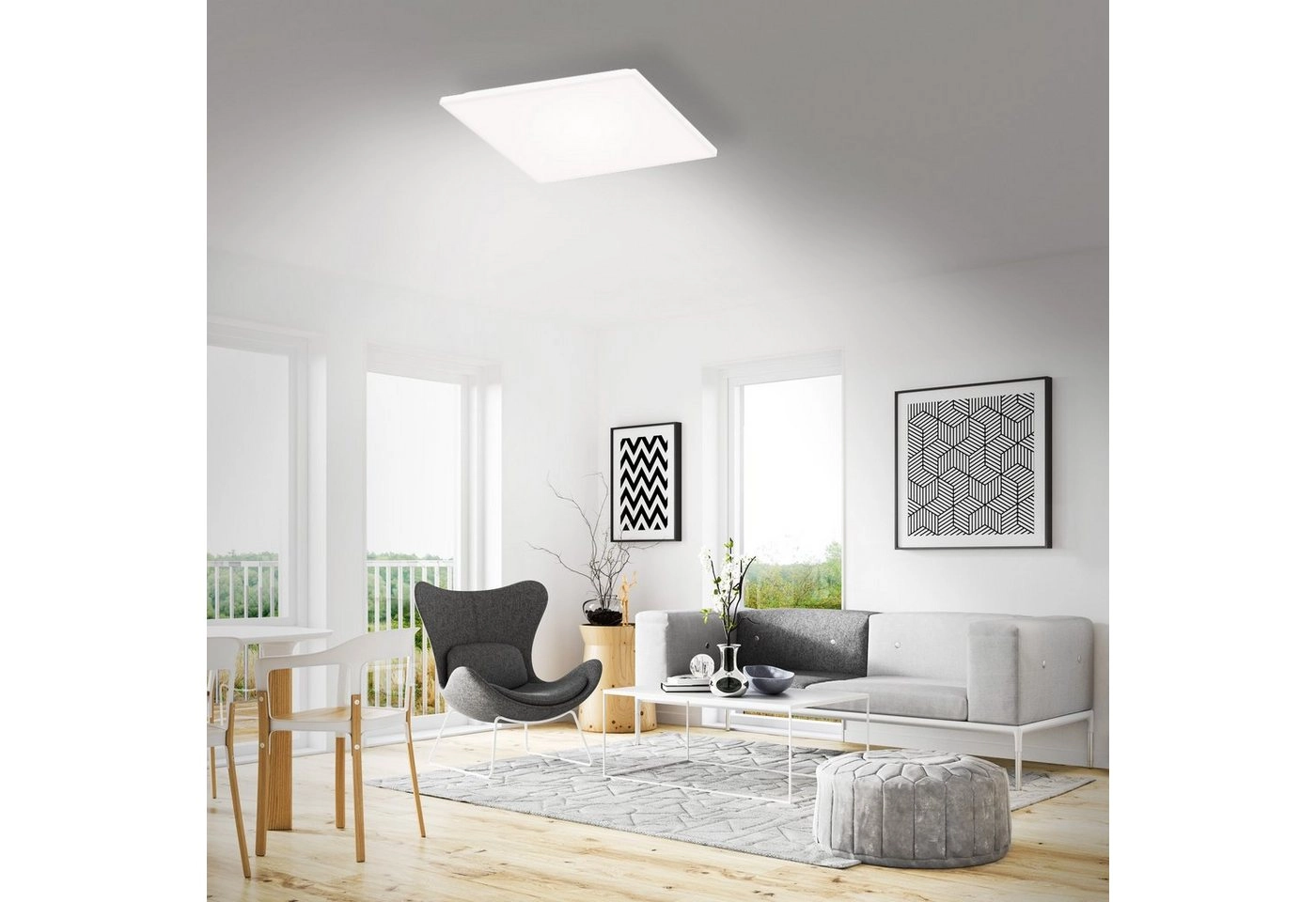FRAMELESS LED Panel, 59,5 cm, 3800 LUMEN, 38 WATT, Weiß