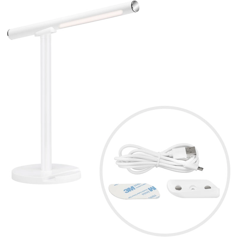 USB LED Wand- und Tischleuchte, 37 cm, 1,5 W, Weiß