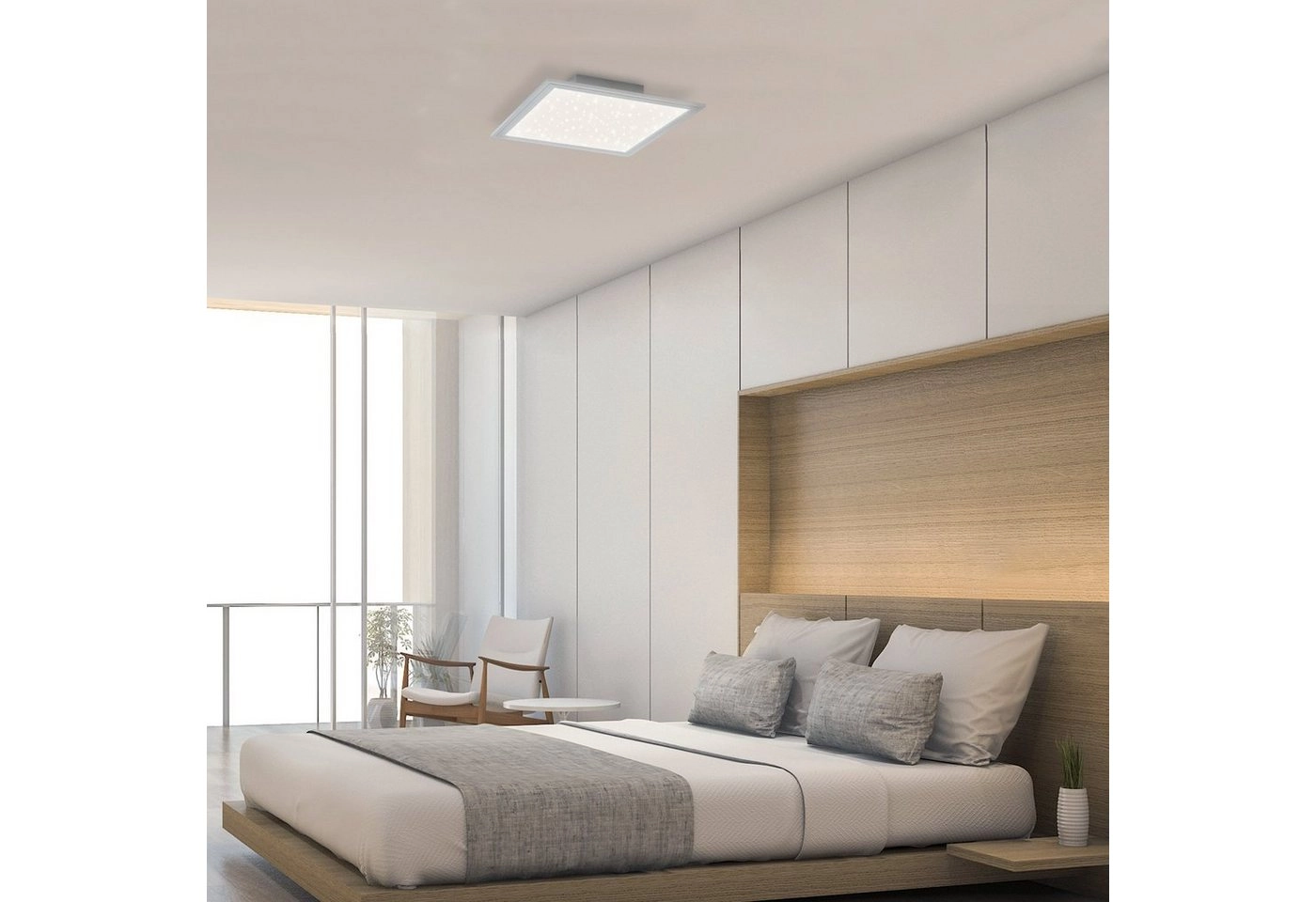 STERNENHIMMEL LED Panel, 45 cm, 2200 LUMEN, 22 WATT, Weiß