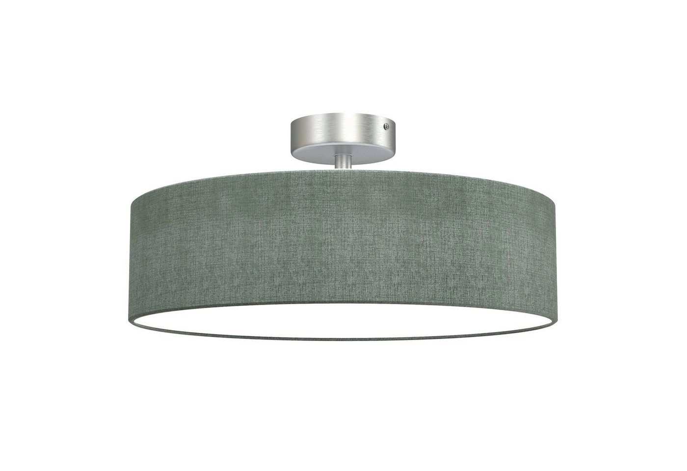 Stoff Deckenleuchte, Ø 38 cm, max. 40 W, Grau
