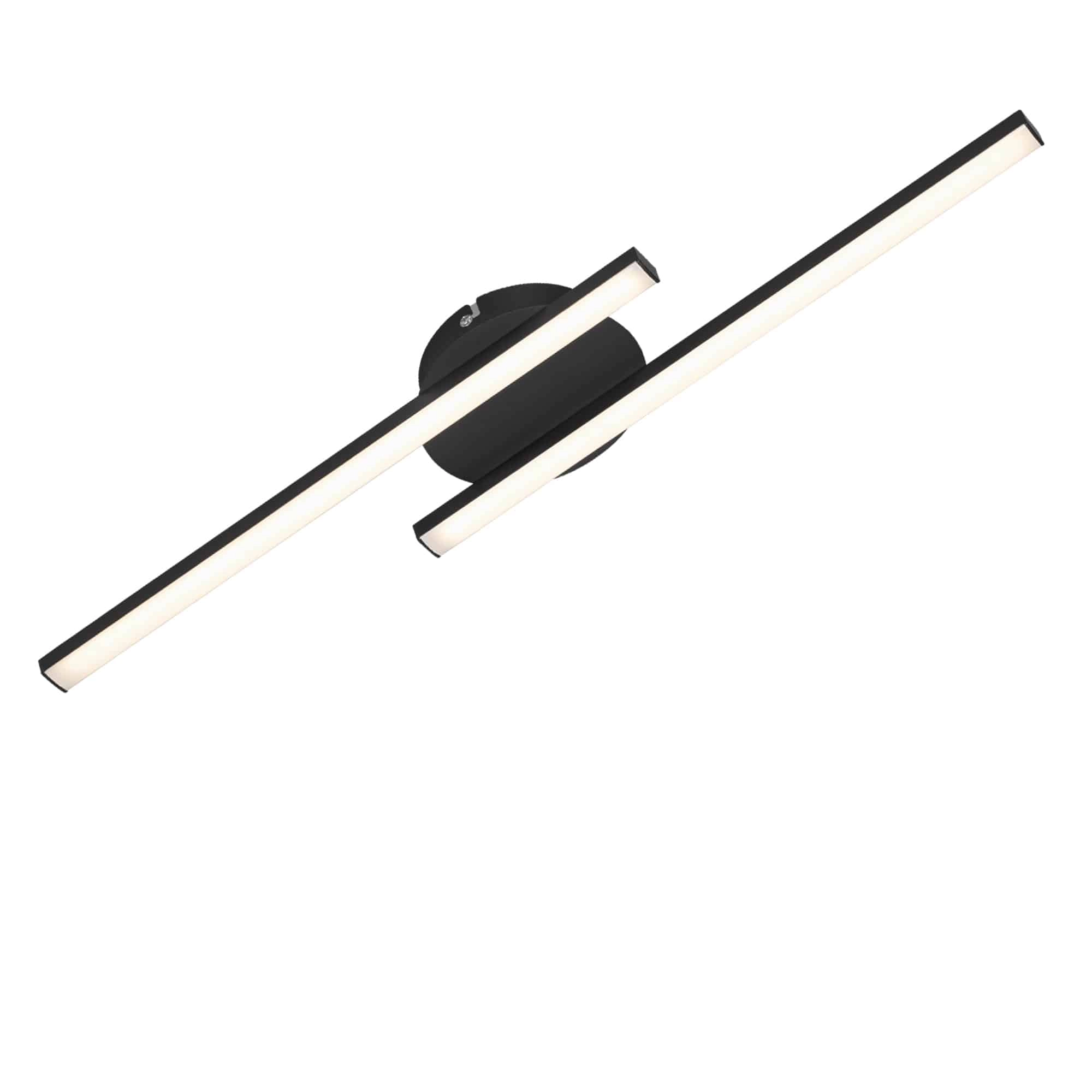 LED Wand- und Deckenleuchte, 55,5 cm, 12 W, Schwarz