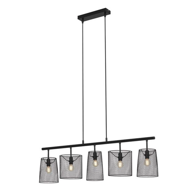 Pendelleuchte, 96 cm, max. 40 W, Schwarz