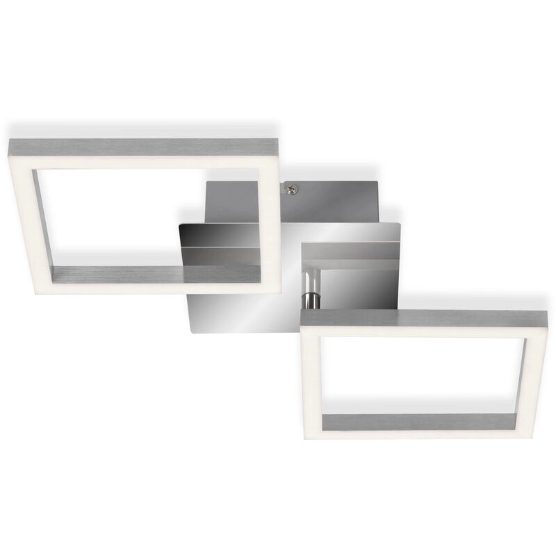 LED Deckenleuchte, 47 cm, 1200 LM, 16 W, Alu-Chrom