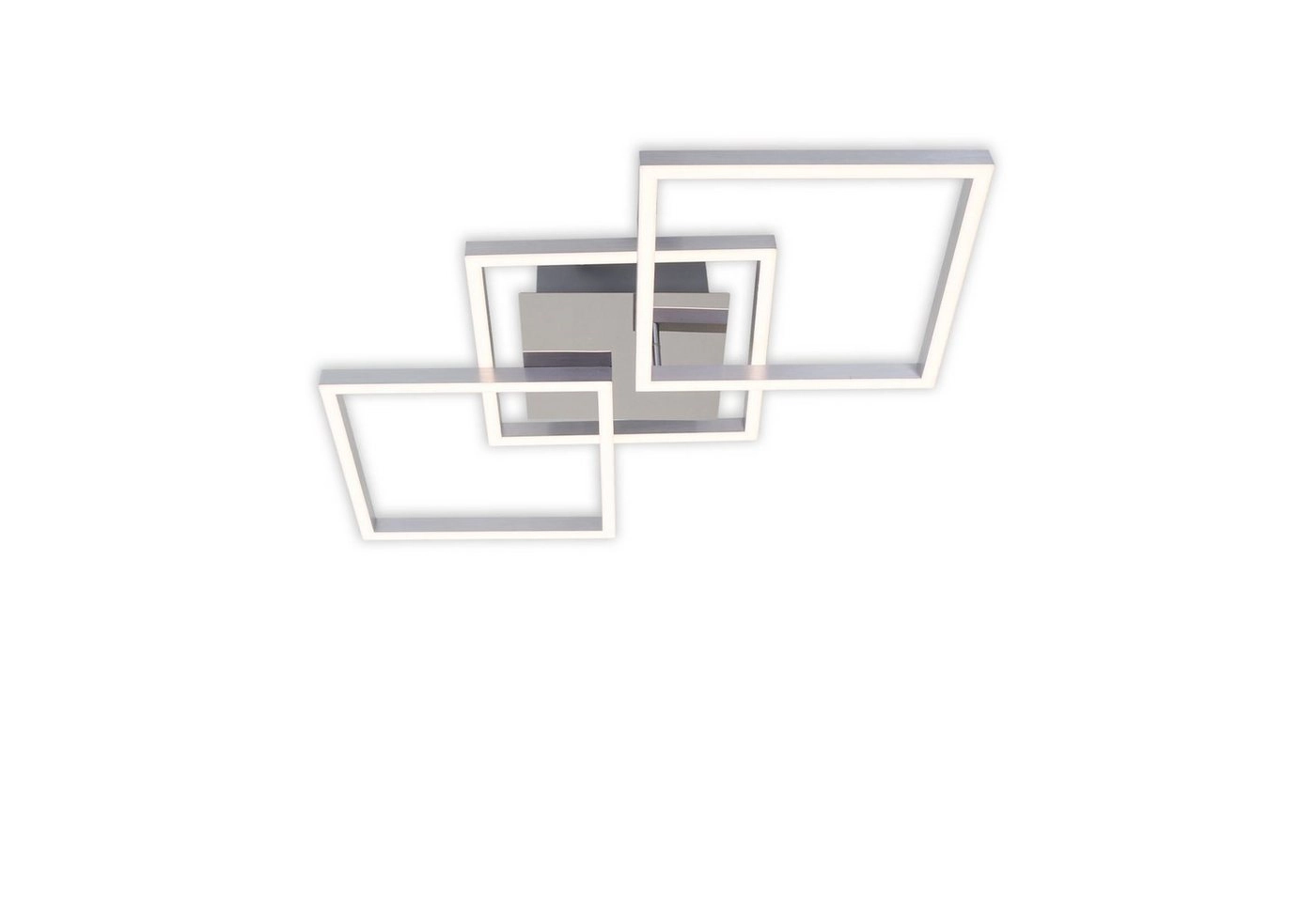 LED Deckenleuchte, 76,3 cm, 2600 LM, 36 W, Alu-Chrom