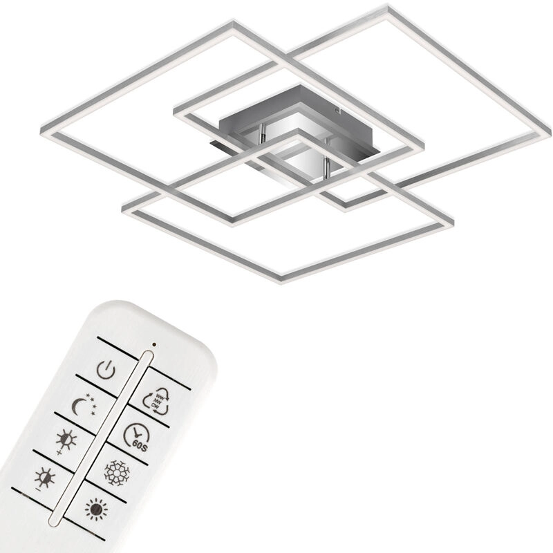 CCT LED Deckenleuchte, 70,3 cm, 4800 LM, 52 W, Alu