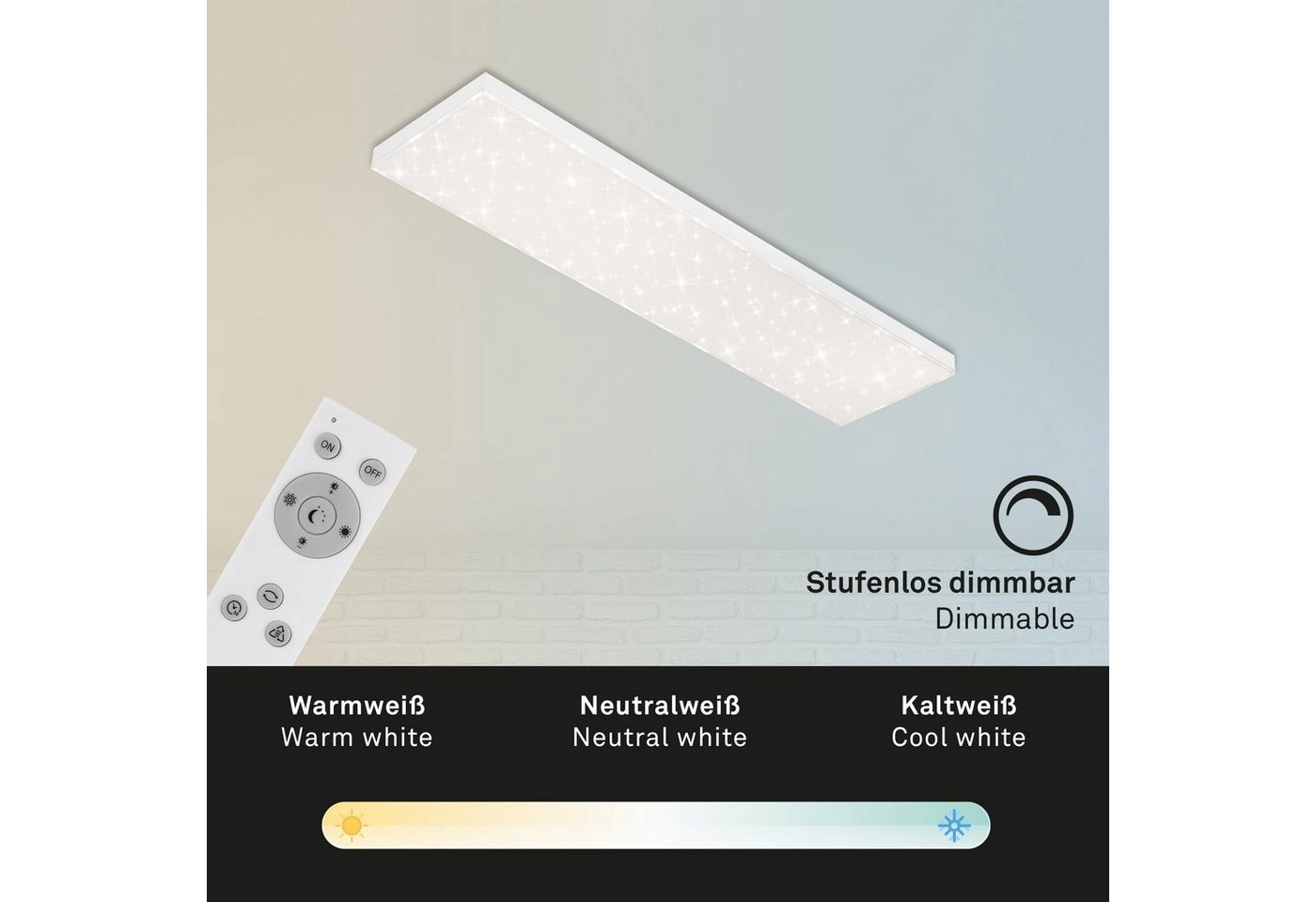 CCT LED Panel, 100 cm, 24 W, Weiß