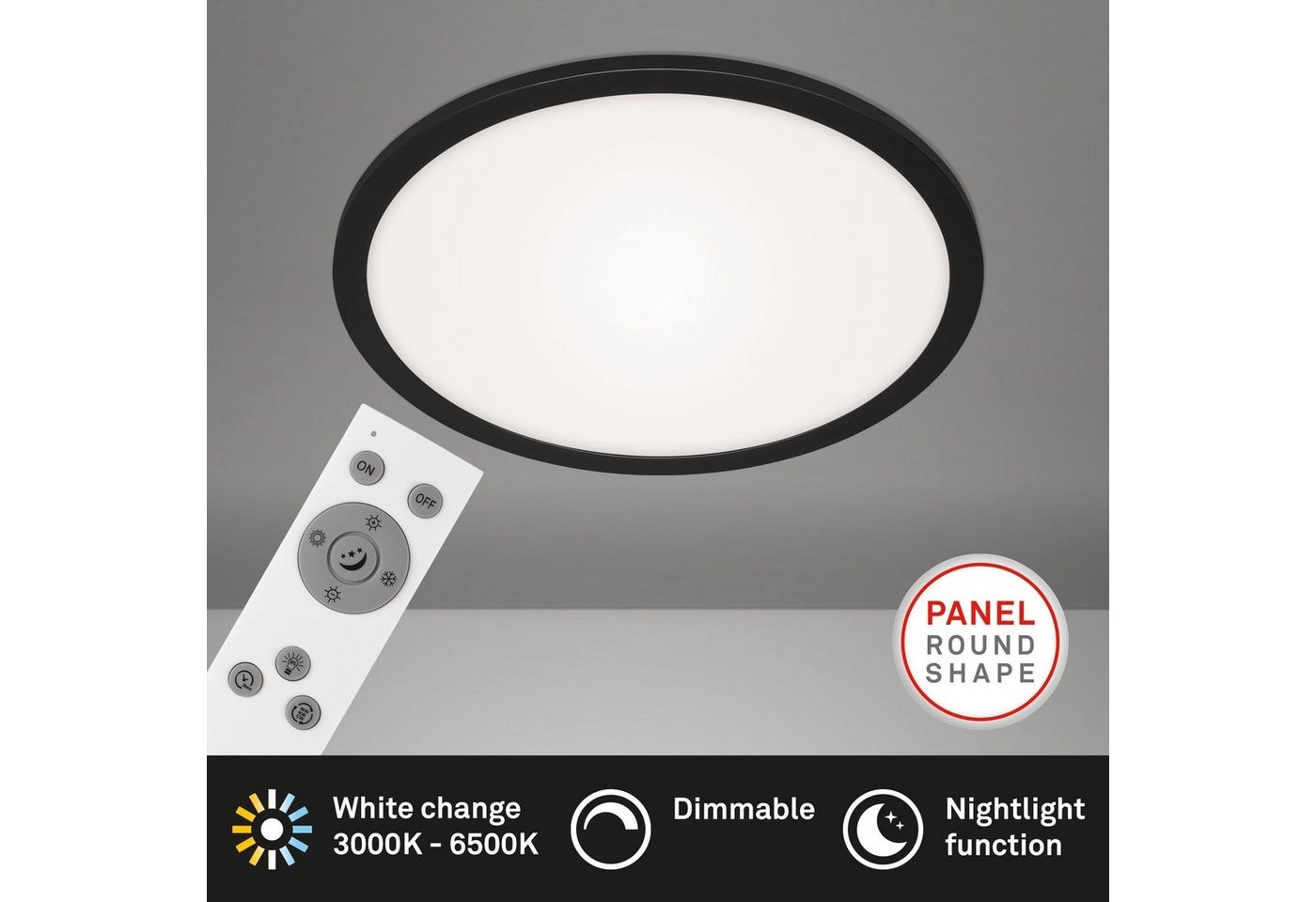 LED Panel, Nachtlicht, Dimmbar, Farbtemperatursteuerung