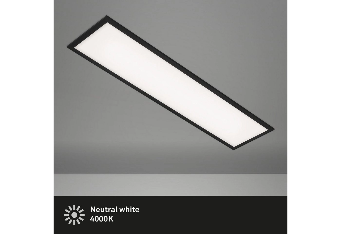 SLIM LED Panel, 100 cm, 22 W, Schwarz