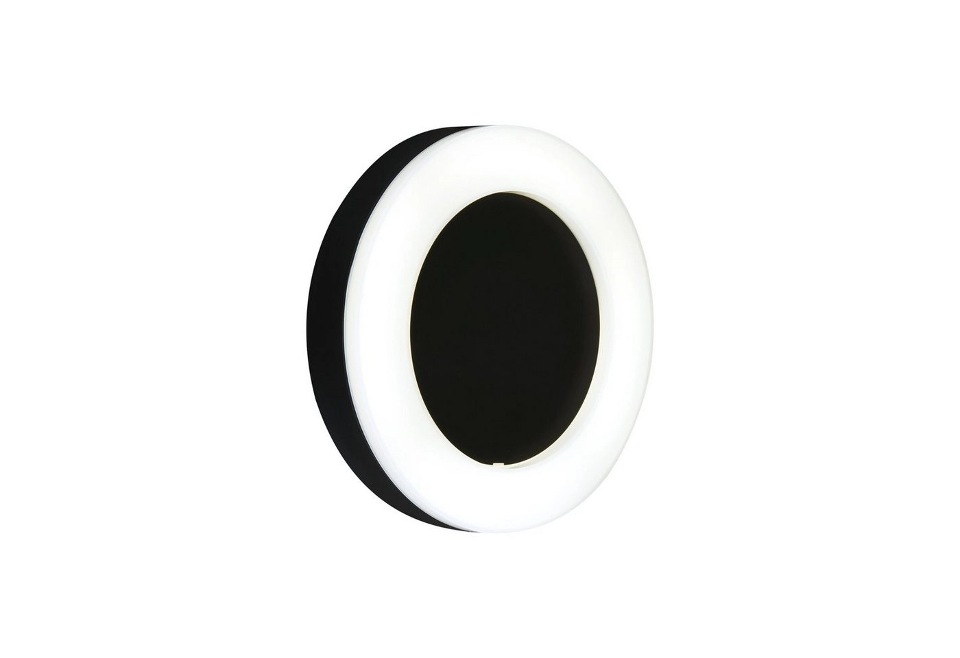 LED Außenleuchte, Ø 19 cm, 15 W, Schwarz