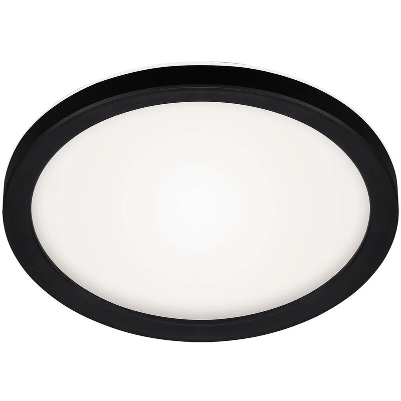 SLIM LED Panel, Ø 19 cm, 12 W, Schwarz