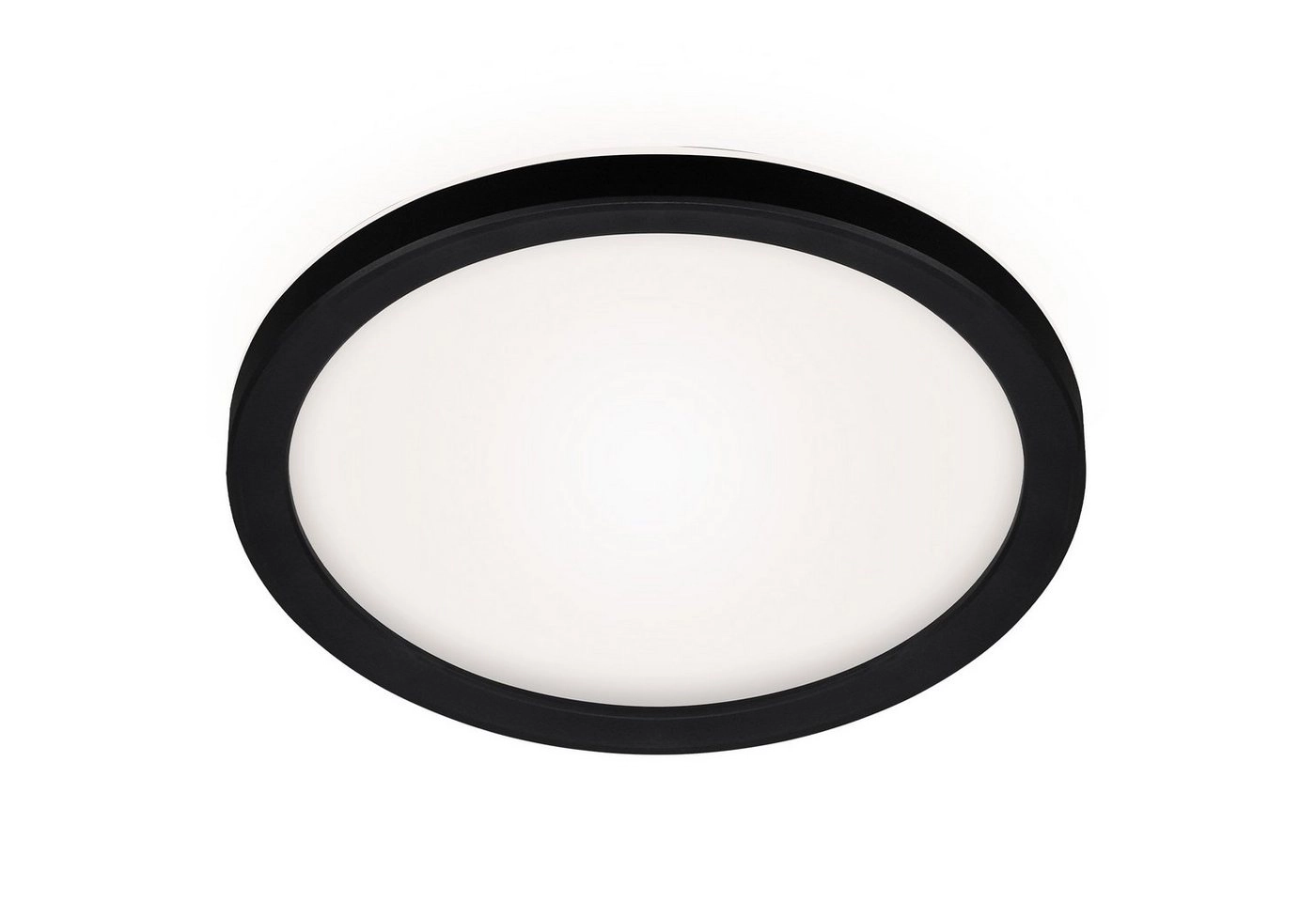 SLIM LED Panel, Ø 19 cm, 12 W, Schwarz