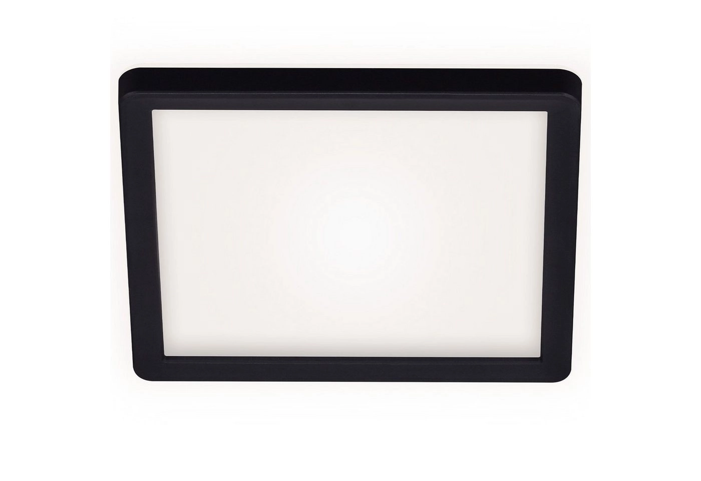 SLIM LED Panel, 19 cm, 12 W, Schwarz