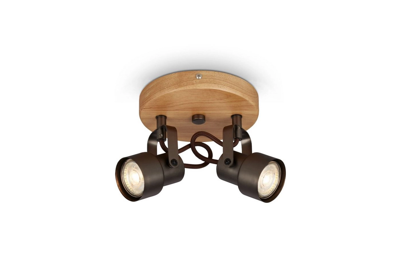 LED Spot Deckenleuchte, Ø 15,5 cm, 10 W, Grau