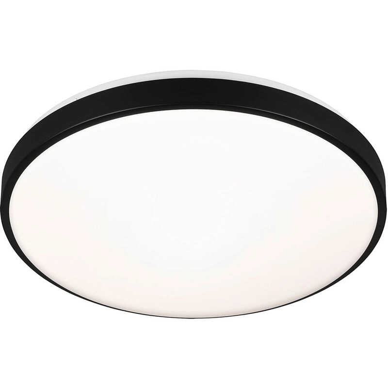CCT LED Deckenleuchte, Ø 47,5 cm, 48 W, Schwarz