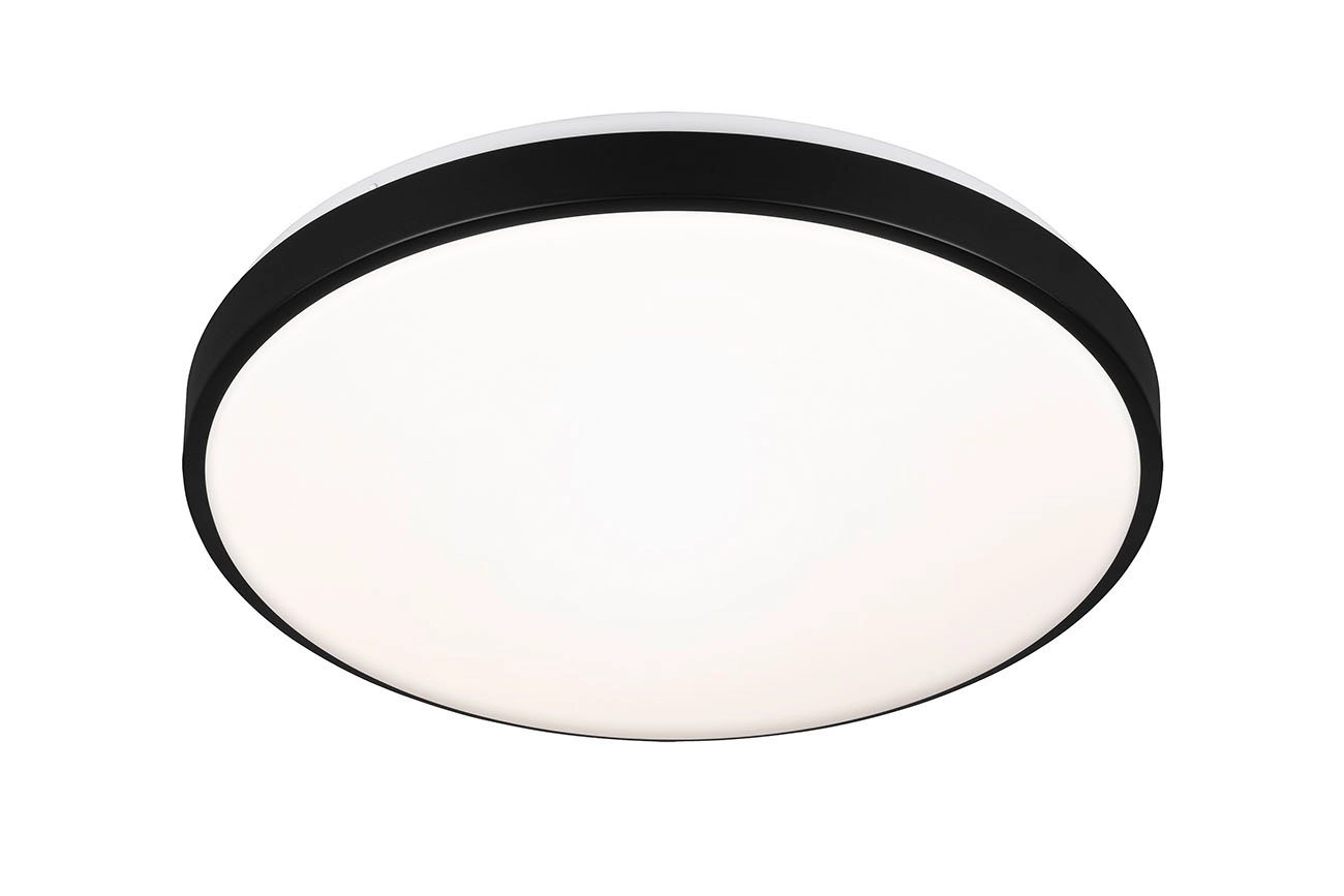 CCT LED Deckenleuchte, Ø 47,5 cm, 48 W, Schwarz