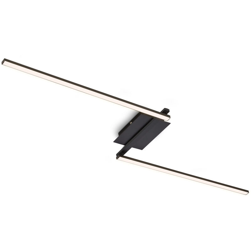 LED Deckenleuchte, 143,6 cm, 12 W, Schwarz