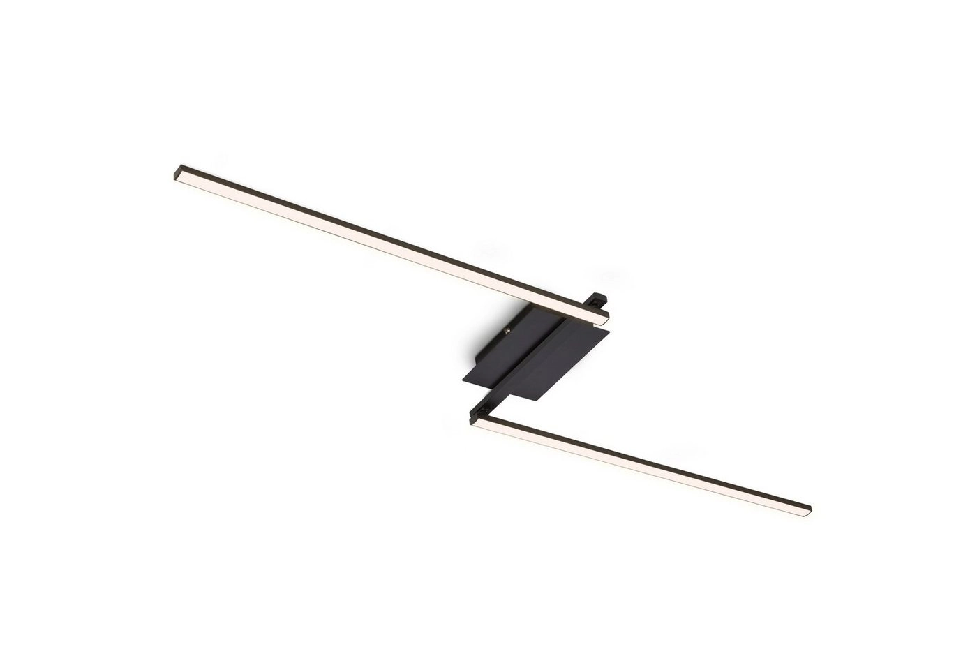 LED Deckenleuchte, 143,6 cm, 12 W, Schwarz