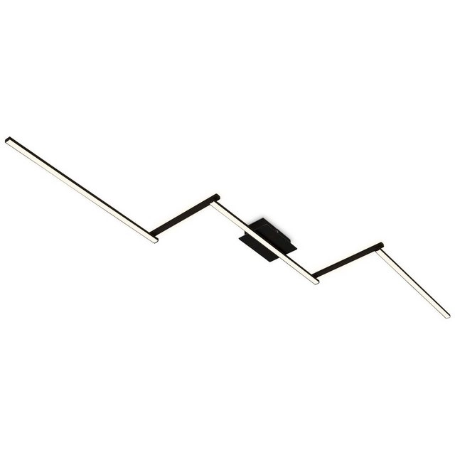 LED Deckenleuchte, 227,2 cm, 24 W, Schwarz