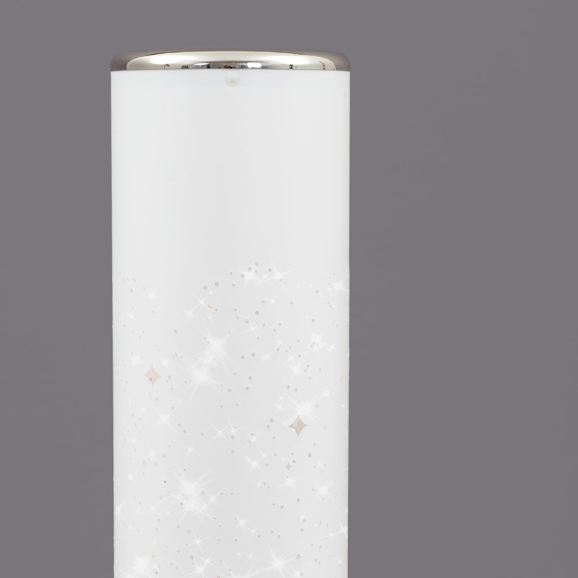 STERNENHIMMEL LED Stehleuchte, 103,5 cm, 12 W, Weiß-Chrom