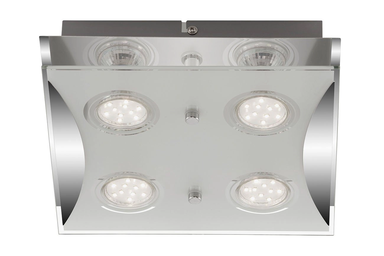 LED Spot Deckenleuchte, 25 cm, 12 W, Chrom