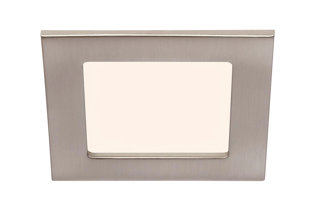 LED Einbauleuchte, 12 cm, 7 W, Matt-Nickel