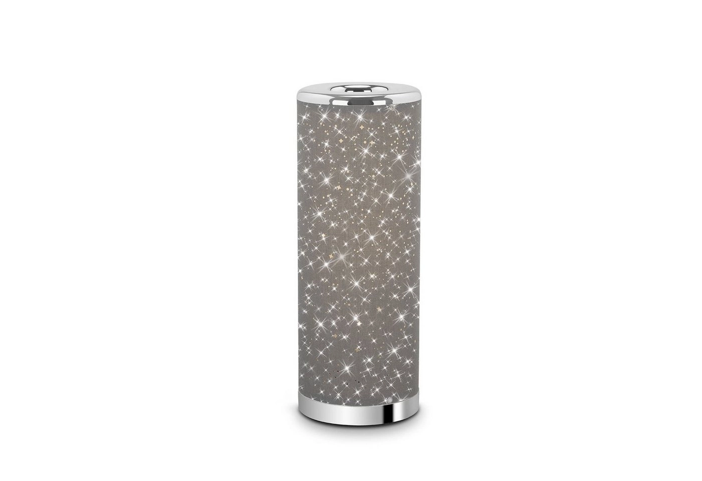 STERNENHIMNMEL LED Tischleuchte, Ø 13 cm, 5 W, Grau-Chrom