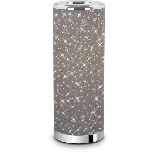 STERNENHIMNMEL LED Tischleuchte, Ø 13 cm, 5 W, Grau-Chrom