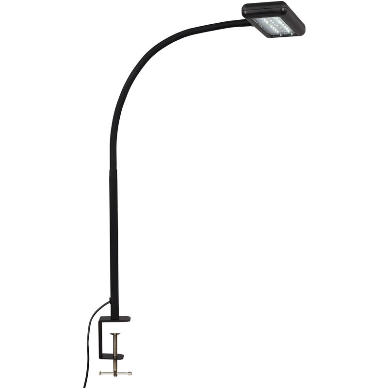 LED Tageslicht Klemmleuchte, 55 cm, 7,5 W, Schwarz