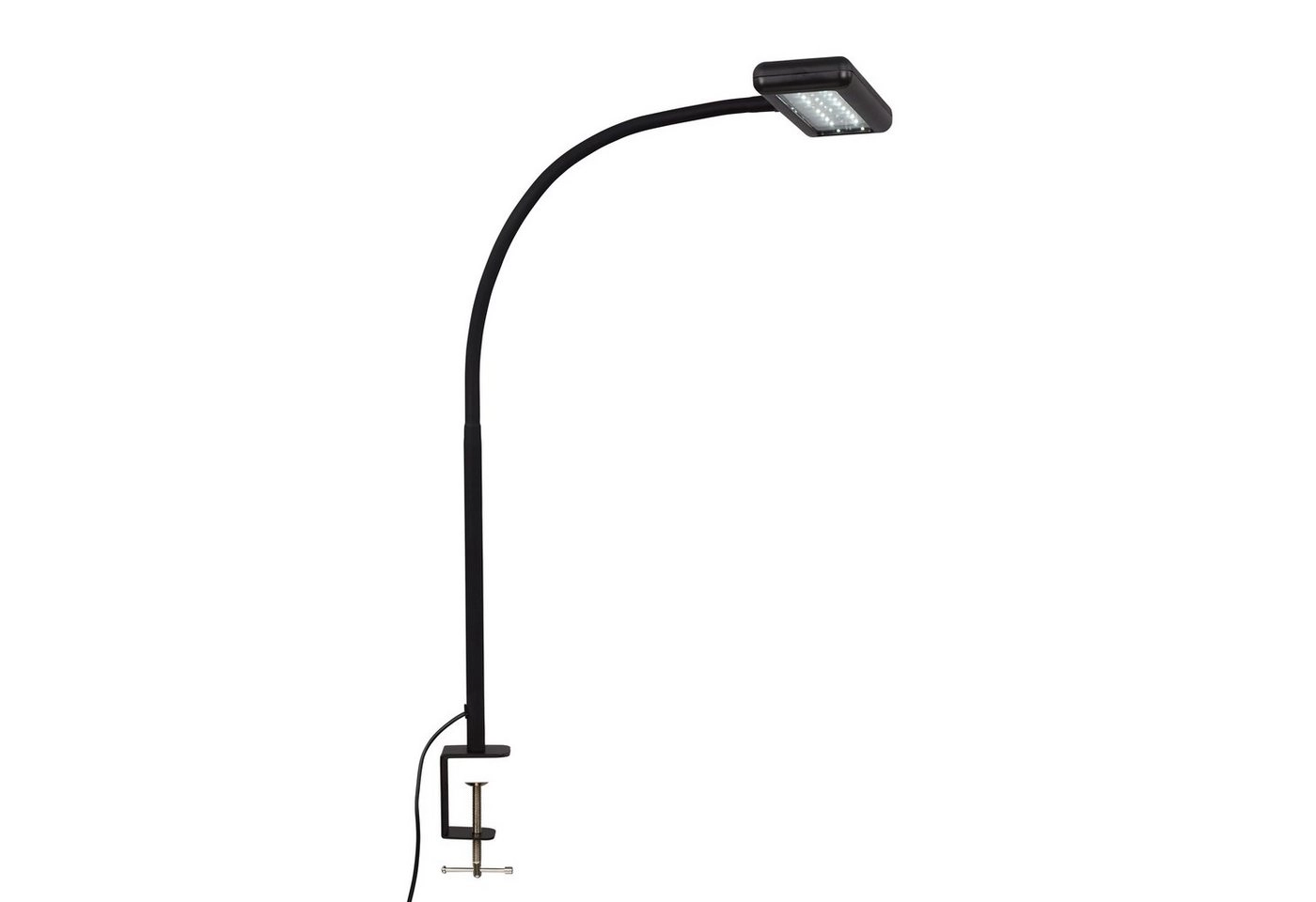 LED Tageslicht Klemmleuchte, 55 cm, 7,5 W, Schwarz