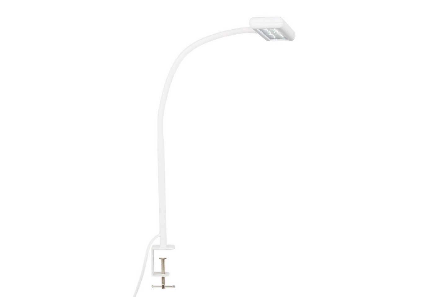 LED Tageslicht Klemmleuchte, 55 cm, 7,5 W, Weiß