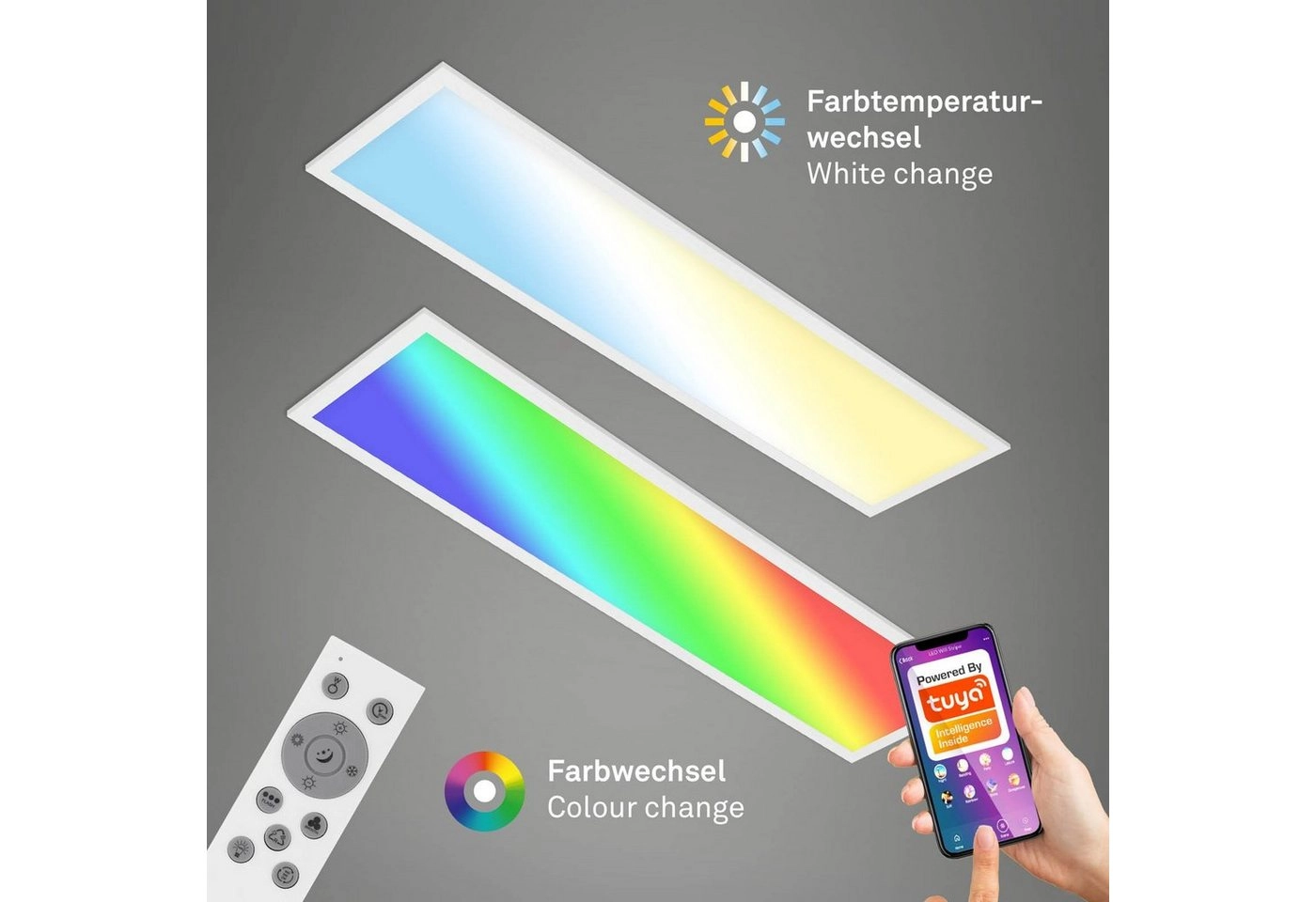 SMART RGB CCT LED Panel, 100 cm, 22 W, Weiß