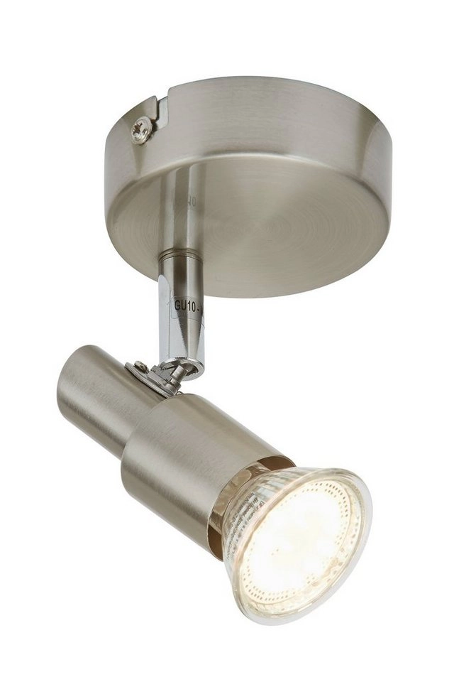 LED Spot Wandleuchte, Ø 8 cm, 3 W, Matt-Nickel