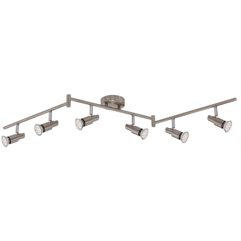 LED Spot Deckenleuchte, 120 cm, 18 W, Matt-Nickel