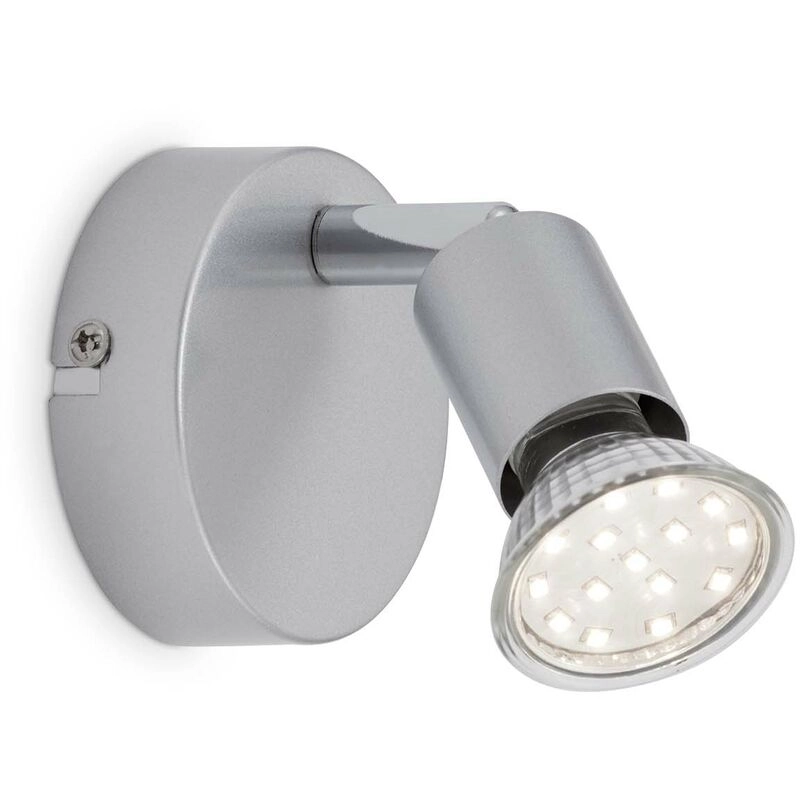 LED Spot Wandleuchte, Ø 8 cm, 3 W, Titan