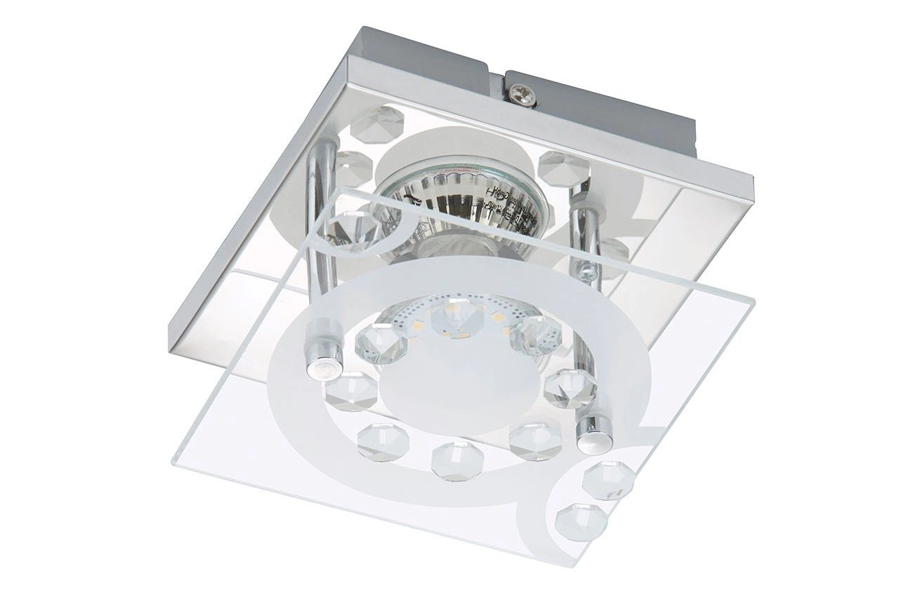 LED Deckenleuchte, 12 cm, 3 W, Chrom