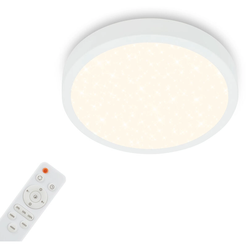 CCT LED Aufbauleuchte Ø 28 cm, LED-Platine, 18 W, 2000 lm, weiß