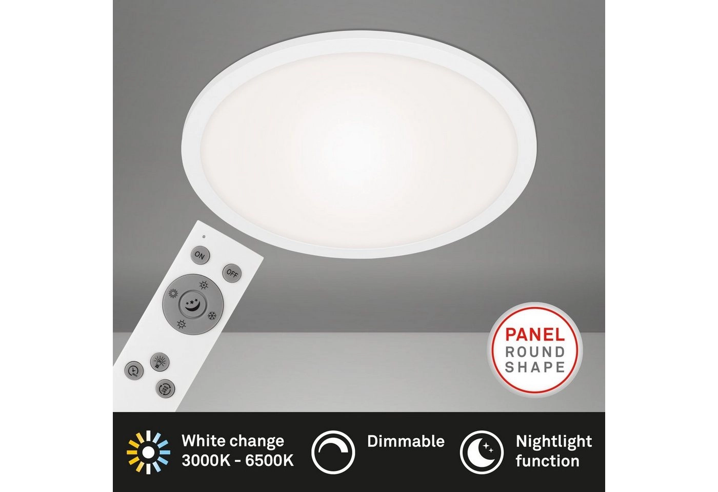 LED Panel, Nachtlicht, Dimmbar, Farbtemperatursteuerung