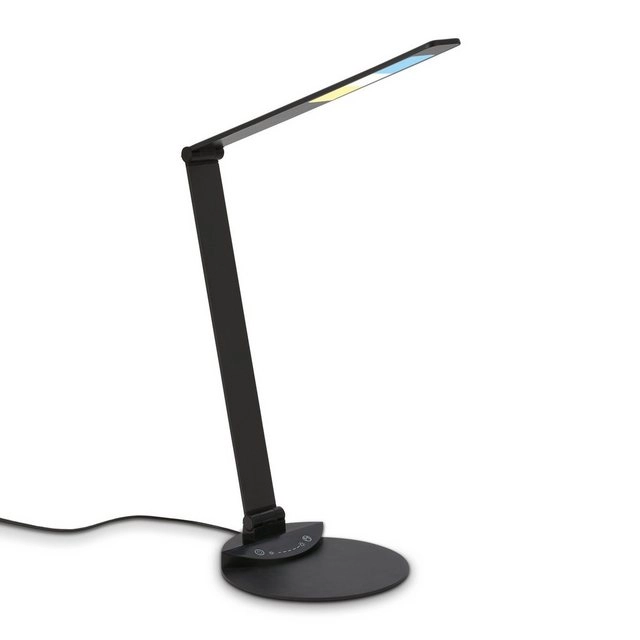 CCT-LED Schreibtischleuchte, 83 cm, LED-Platine, 12 W, 680 lm, schwarz