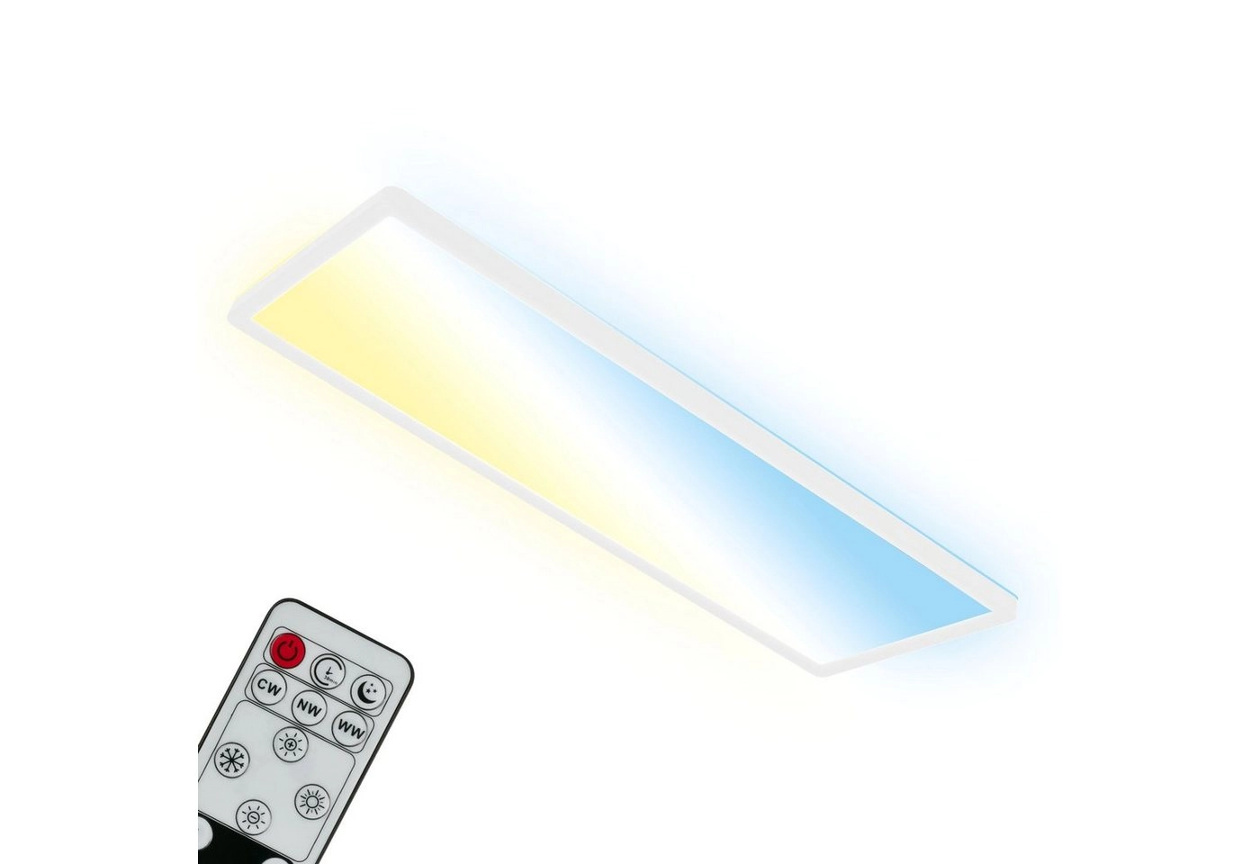 Ultraflaches CCT LED Panel, 29,3 cm, 1x LED, 23 W, 3000 lm, weiß